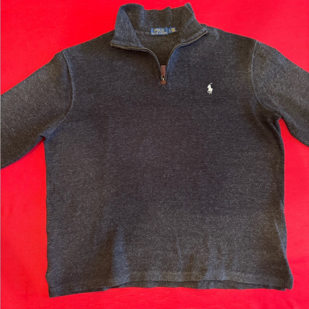 Polo by Ralph Lauren Dark Gray Zip Up Sweater